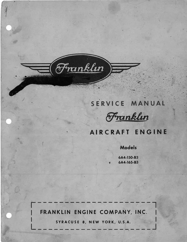Product picture Franklin aircraft engine service manual
